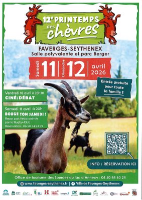12 ème printemps des chèvres du 11 au 12 avril 2026.