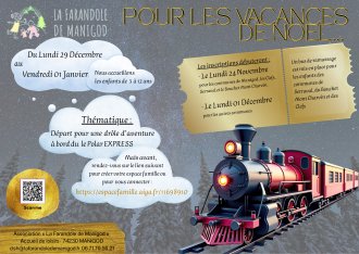 Association La Farandole : Ouverture des inscriptions pour les vacances de Noël.