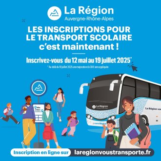 Transport scolaire, les inscriptions c'est maintenant !