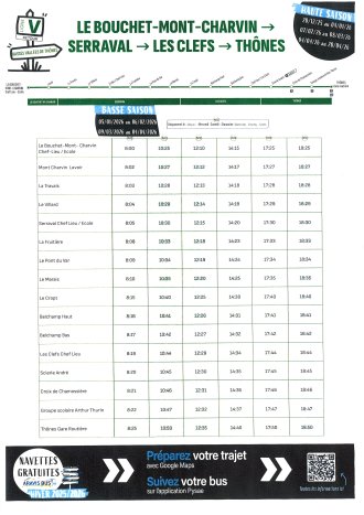 Sens Serraval/Thônes.