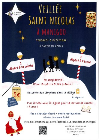 Veillée de la Saint-Nicolas à partir de 17h30 à Manigod.